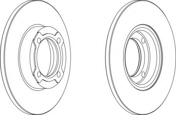 FERODO DDF418 Brake Disc
